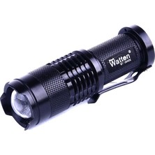 Pileli Store Mini Güçlü Şarjlı Pilli El Feneri WT-304