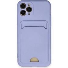 Pileli Store  iPhone 11 Pro Kılıf Kelvin Kartvizitli Silikon - Lila