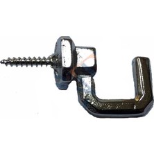 Pileli Store Vidalı Kanca, Askı Büyük - 15X23MM, Nikel - 1 Adet