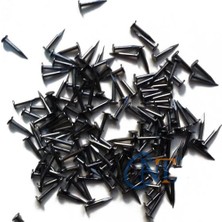 Pileli Store Klips, Menteşe, Ayağı Çivisi 9mm Çelik - Siyah 10GR