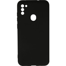 Pileli Store  Samsung Galaxy A11 Kılıf Nano Içi Kadife Silikon - Siyah