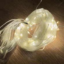 Pileli Store 2x2 Perde 192 LED Sarı Işık - 8 Fonksiyonlu