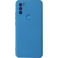 Pileli Store  General Mobile Gm 21 Plus Kılıf Nano Içi Kadife Silikon - Mavi