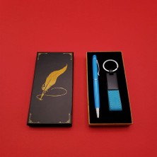 Pileli Store Metal Deri Anahtarlık ve Kalem