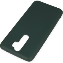 Pileli Store  Xiaomi Redmi Note 8 Pro Kılıf Nano Içi Kadife Silikon - Koyu Yeşil