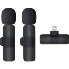 Pileli Store ZR108 K9 Ikili Lightning Mikrofon