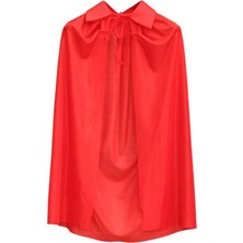 Pileli Store Kırmızı Renk Yakalı Pelerin Çocuk Boy 90 cm