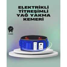 Pileli Store Zayıflama ve Masaj Için Mıknatıslı Elektrikli Titreşim Kemeri – 7.2W Güç