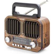 Pileli Store Bluetooth Nostaljik Hoparlör Fm 16.5 x 6.9 x 11.9 cm NS7117BT