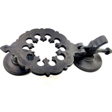 Pileli Store Antika Tarz Dekoratif Pirinç Osmanlı Kapı Tokmağı, Taktak - 265X75MM, Oksit