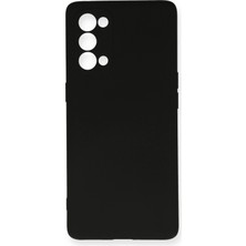 Pileli Store  Oppo Reno 5 Kılıf Nano Içi Kadife Silikon - Siyah