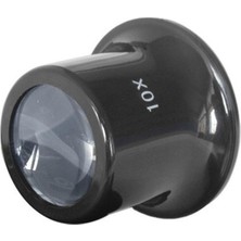 Pileli Store 10X Büyütmeli Saat Takı Onarım Için Cam Lensli Optik Göz Büyüteç