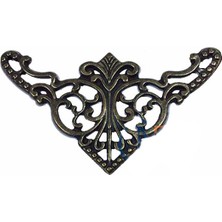 Pileli Store Dekoratif Köşe Süsü, Köşelik - Büyük, 31X55MM, Antik, 1 Adet