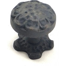 Pileli Store Eco Lounge Antika Tarz Dekoratif Pirinç Anıt Mobilya, Çekmece Düğme - 25 Mm, Oksit