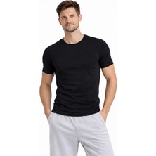 Luviera Şahin Erkek Kısa Kol Pamuklu Atlet 3'lü Paket