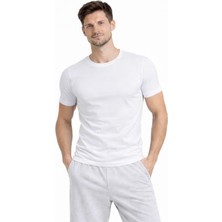 Luviera Şahin Erkek Kısa Kol Pamuklu Atlet 3'lü Paket