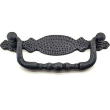 Pileli Store Eco Lounge Antika Tarz Dekoratif Pirinç Dövme Sallantı Kapı Kulbu - 43X118 Mm, Oksit