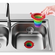 Pileli Store Renkli 6 Kademeli Lavabo Süzgeci