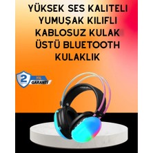 Pileli Store Ipx4 Suya Dayanıklı Kablosuz Kulak Üstü Gaming Kulaklık