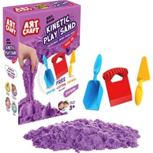 Pileli Store 03694 Dede, Aksesuarlı Mor Kinetik Oyun Kumu 1000 gr