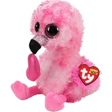 Pileli Store Ty Beanie Boos Kalpli Flamingo Peluş Dainty 15 cm