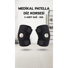 Pileli Store Çapraz Bağ Destekli Menisküs Ağrı Önleyici Spor Dizliği - Ikili Set