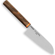 Pileli Store Eco Lounge Pirge 12105 Titan East Santoku Şef Bıçağı 16 cm - Ceviz Sap