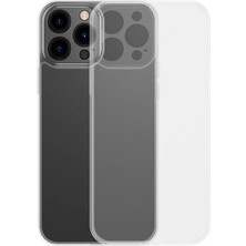 Elektronikçim Baseus Frosted Glass iPhone 13 Pro Max 6.7inch Shockproof Koruyucu KILIF-(5775)