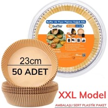 Pileli Store 50 Adet Air Fryer Pişirme Kağıdı Tek Kullanımlık  23 cm Yuvarlak Pişirme Kağıdı Xxl Pvc Li