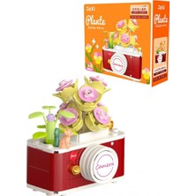 Pileli Store JK2715 Jaki Bitki Günlüğü Küçük Kamera 160 Parça Block Oyuncak