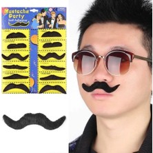 Pileli Store Kostüm Partisi Takma Bıyık 6 Model 12 Adet