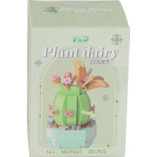 Pileli Store P1247 Panlos Simülasyon Çiçek Serisi 351 Parça Block Oyuncak
