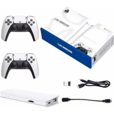 Pileli Store 3D Çift Oyun Kollu 4K Hd Ekran Nostaljik 20.000 Oyunlu Beyaz Game Box