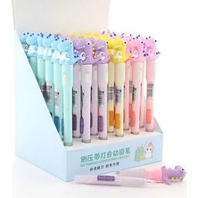 Pileli Store 07 Uçlu Ledli Dinazor Tasarımlı Kalem