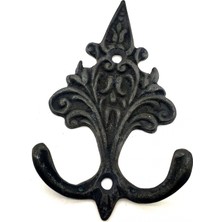 Pileli Store Eco Lounge Antika Tarz Dekoratif Pirinç Çam Figürlü Askı - 98X57 Mm, Oksit