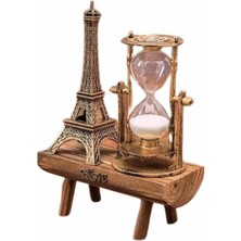 Elektronikçim Eyfel Kuleli Kum Saati Dekoratif Hediyelik Eşya Retro Eyfel Kulesi