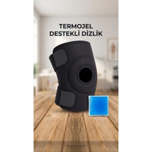 Pileli Store Çapraz Bağ Destekli Ortopedik Diz Korsesi Menisküs Dizlik Termojel Hediyeli