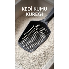 Pileli Store Kedi Kumu Eleme Küreği, Ince Taneli Kum Ayırıcı ve Temizlik Aracı