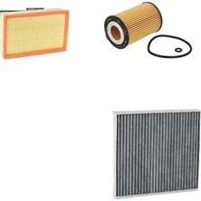 Sardes Filtre Seti Skoda Octavia 1.6 Tdı Dizel 2013-2018 3lü Hava + Yağ F. + Polen