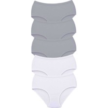 Pileli Store 5 Adet Tutku Kadın Yüksek Bel Bato Kalın Lastik Külot S11