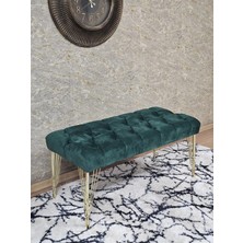 Sevinç Mobilya Gold Tel Ayaklı 90 cm Puf Bench - Puf - Bench - Kasalı Oturak - Oturak - Yatak Ucu Puf