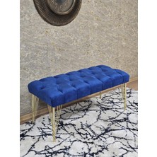 Sevinç Mobilya Gold Tel Ayaklı 90 cm Puf Bench - Puf - Bench - Kasalı Oturak - Oturak - Yatak Ucu Puf