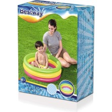 Bestway Şişme Zeminli 3 Halkalı Bebek Havuzu 70X24 cm 1- 3 Yaş