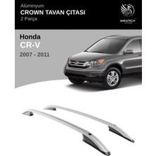 Turtle Honda Cr-V (Mk3) 2007-2011 Crown Tavan Çıtası - Gri