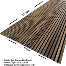 Vintage Keçeli Slim Panel Nry 006