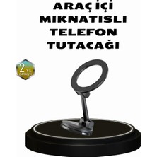 Astraltech 360° Dönebilen Katlanır Manyetik Araç Telefon Tutucu – Magsafe Uyumlu, Kompakt ve Şık Tasar�