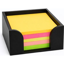 Yapı3D Sade Tasarımnot Kağıdı Standı | Masaüstü Küp Notluk Tutucu | Sert Plastik Not Organizer | Ofis & Masa Düzeni (Renk Seçenekli)