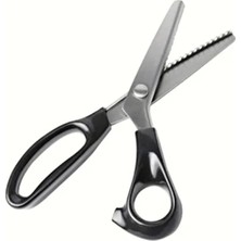 Usin Çelik Zig Zag Kesim Kumaş Keçe Deri Kağıt Kesme Terzi Sürfile Makası 23 cm