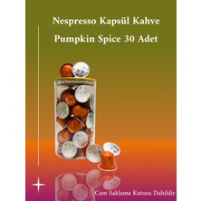 Nespresso Kapsül Kahve Pumpkin Spice 30 Adet + Cam Saklama Kutusu