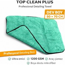 1200 Gsm Mikrofiber Araç Kurul Ama Havlusu 50X70 cm Dev Boy Oto Kurulama Bezi Ultra Emici